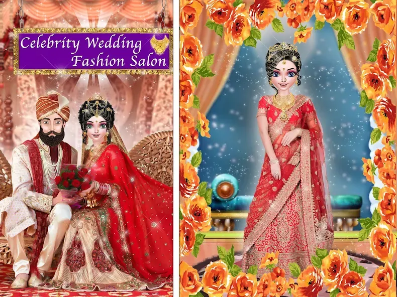 Celebrity Wedding Fashion fun (Селебрити свадебная мода весело)  [МОД Много денег] Screenshot 1