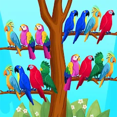 Взлом Bird Puzzle - Color Game  [МОД Все открыто] - последняя версия apk на Андроид