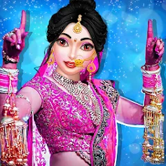 Скачать взломанную Wedding Fashion Indian 2024 (Стилист моды индийской свадьбы)  [МОД Mega Pack] - полная версия apk на Андроид