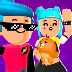 Скачать взломанную PK XD: Fun, friends & games (ПК Икс Ди)  [МОД Все открыто] - полная версия apk на Андроид