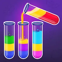 Скачать взломанную Color Water Sort Wooden Puzzle (Цвет воды Сорт Вуди Пазл)  [МОД Все открыто] - полная версия apk на Андроид
