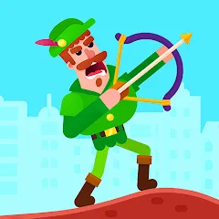 Взломанная Bowmasters: Archery Shooting (Боумастерс)  [МОД Mega Pack] - стабильная версия apk на Андроид