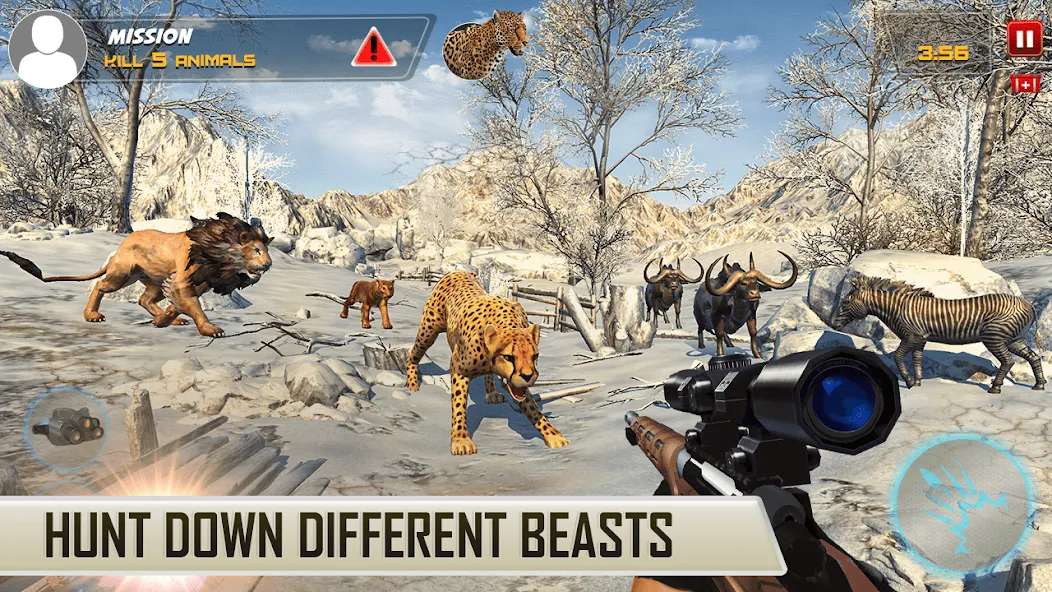Dino Hunting Sniper Shooter 3D  [МОД Unlimited Money] Screenshot 3