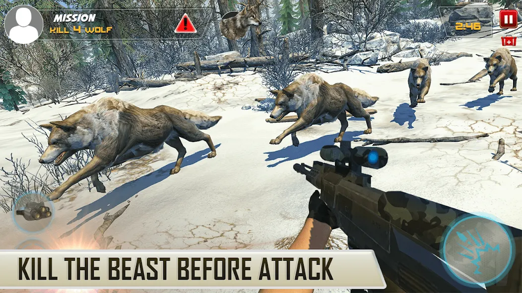 Dino Hunting Sniper Shooter 3D  [МОД Unlimited Money] Screenshot 5