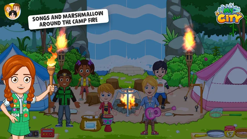 My City : Wildlife Camping (Мой город)  [МОД Все открыто] Screenshot 4